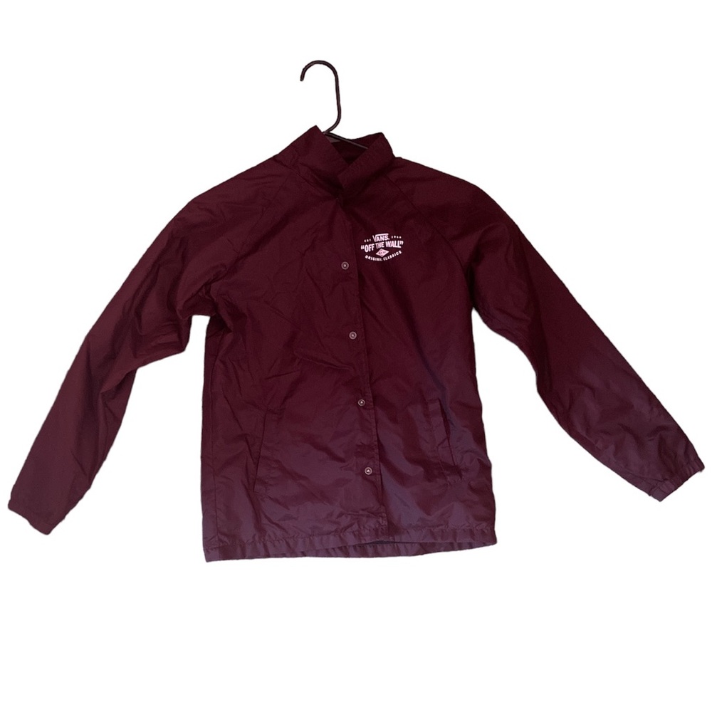 Maroon Vans jacket